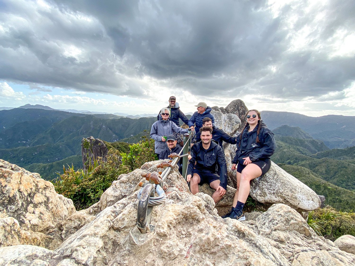 Hoppers team on top of Pinnacles