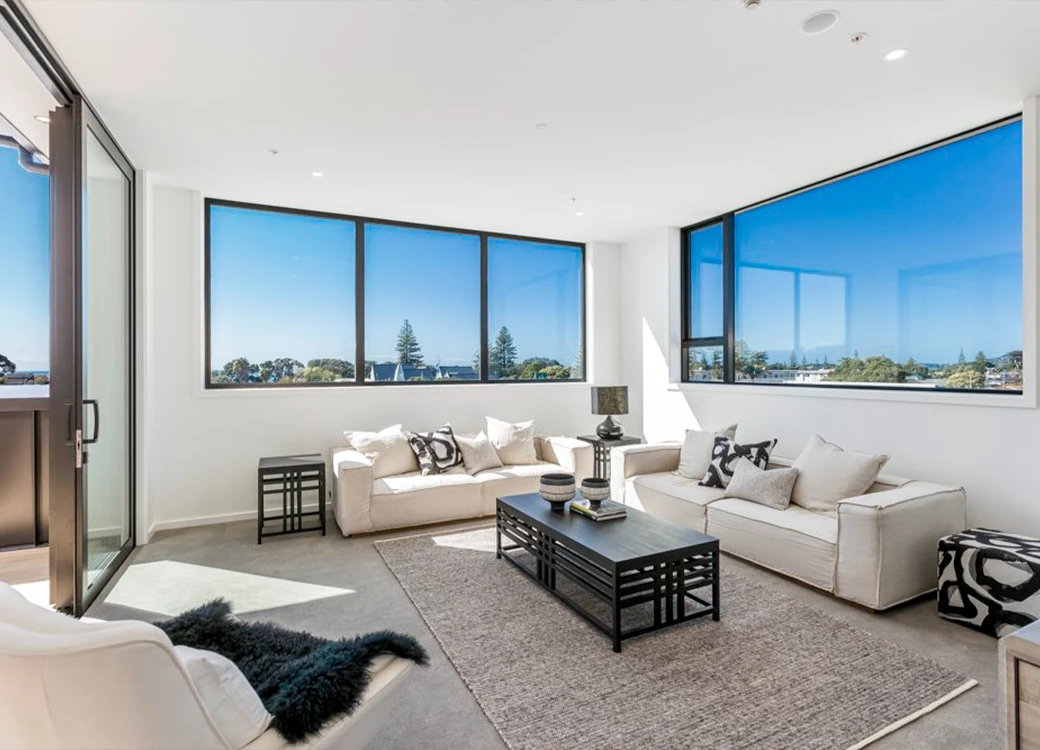 Modern sunny living room